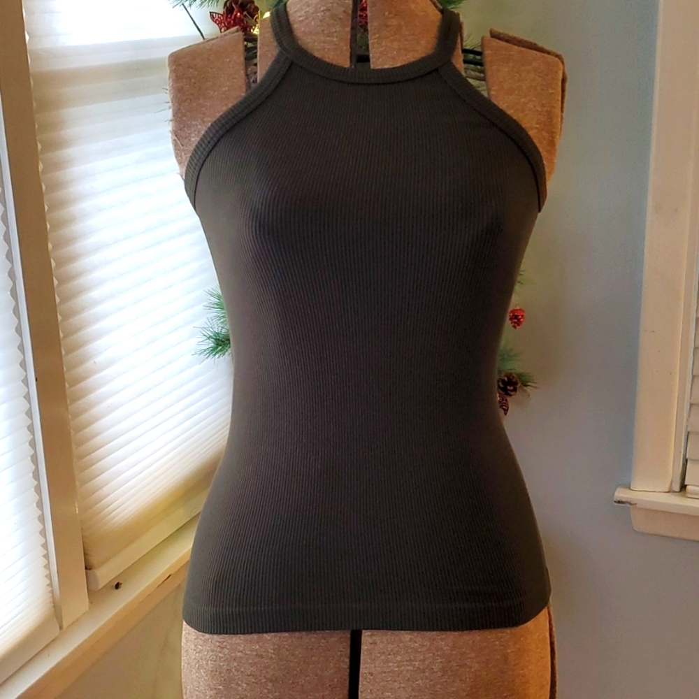 3/$15 Carly Jean ribbed spandex tank sz small/ Shapewear -ish